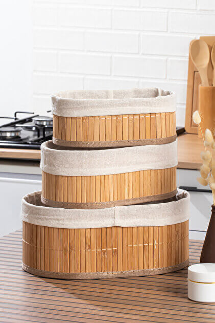 3LÜ OVAL ORGANIZER SEPET*24