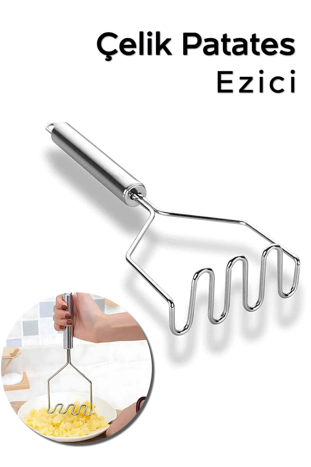 METAL SAPLI PATATES EZİCİ*240