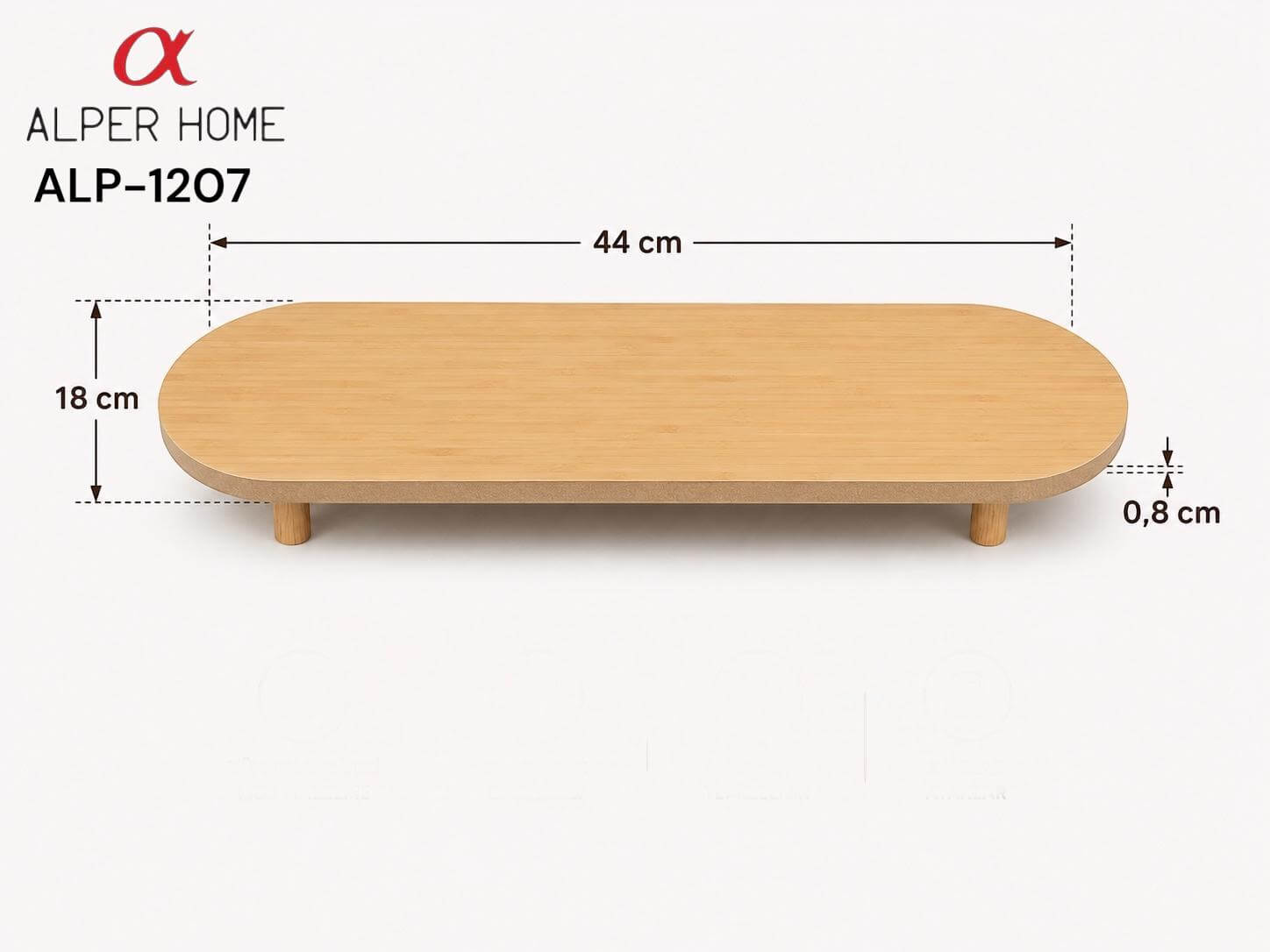 OVAL AHŞAP DÜZENLEYİCİ 44*18 CM*24